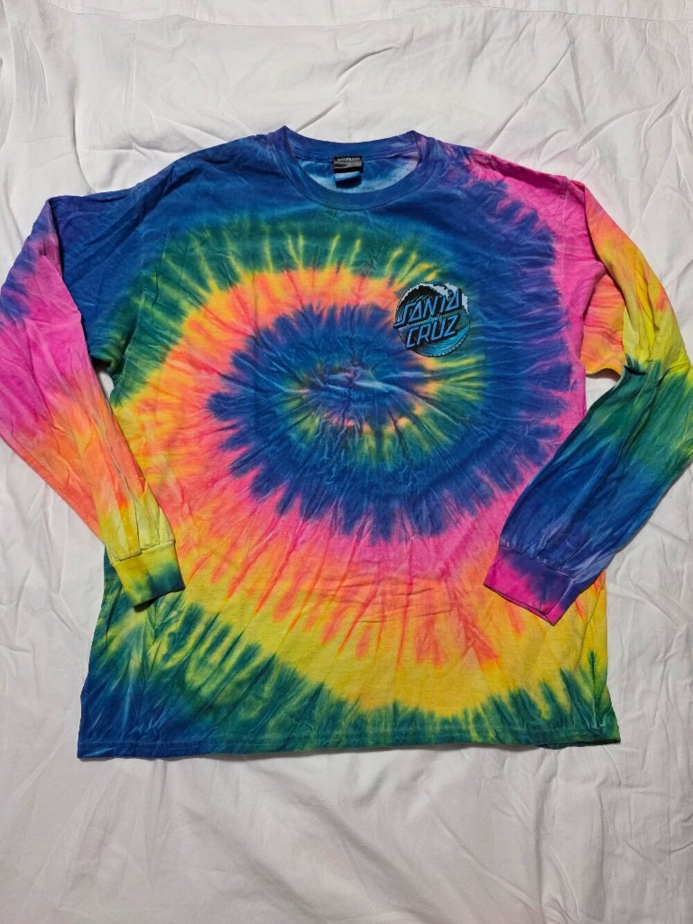 Santa Cruz Tie Dye Cotton Skate Long Sleeve